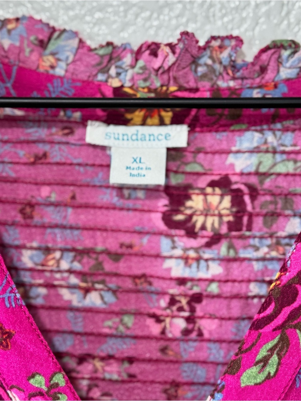 Sundance Raspberry Zora Floral Ruffle Dress XL - Picture 10 of 11